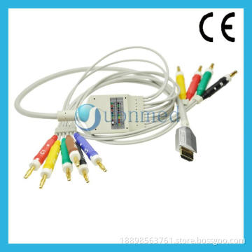 HDMI 10 lead EKG Cable with lead wires
